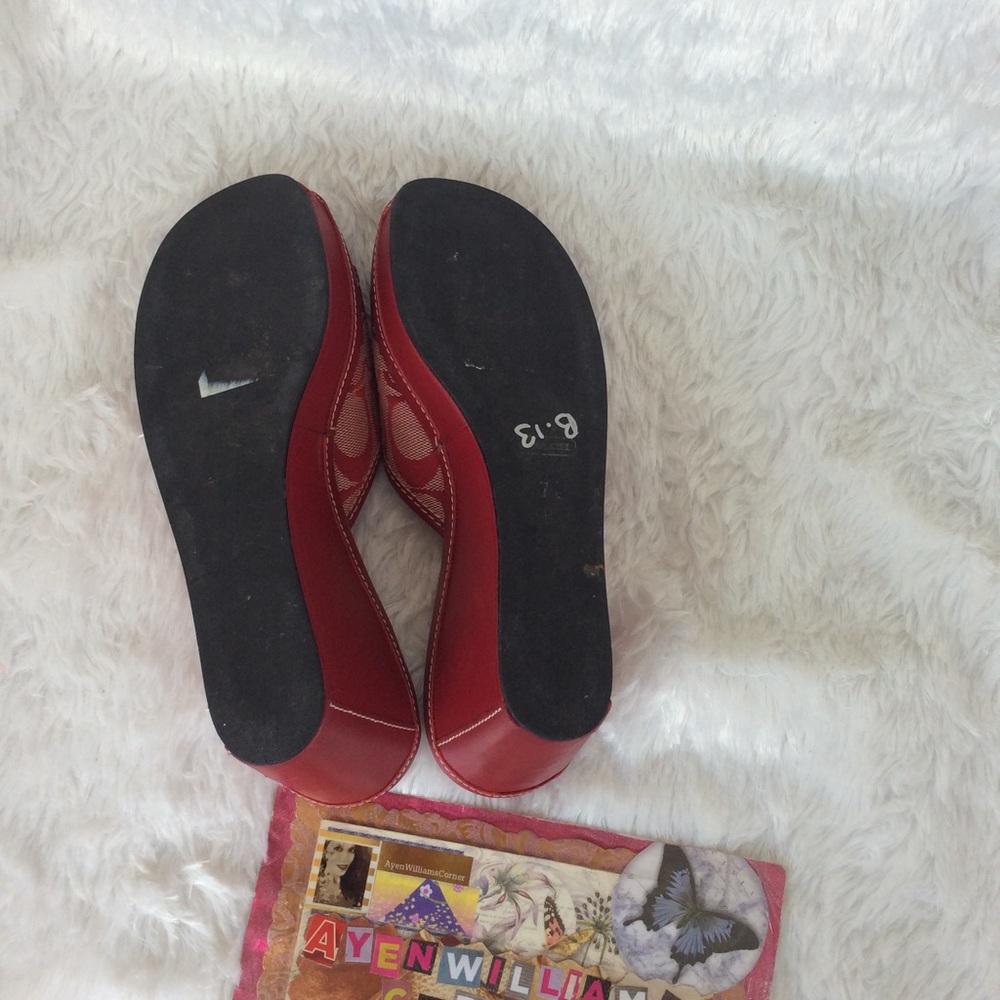 Authentic Coach Wedge size 7 - Picture 4 of 5